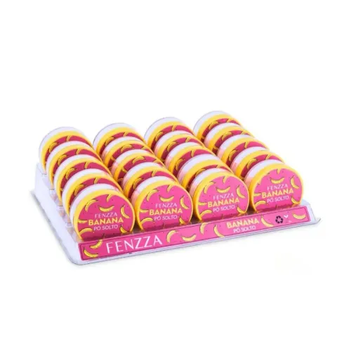 Box Fechado com 20 Unidades Pó Banana Solto Facial Fenzza