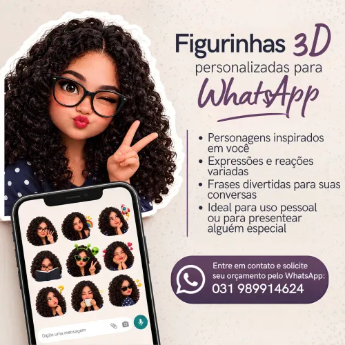 FIGURINHAS PERSONALIZADAS 3D