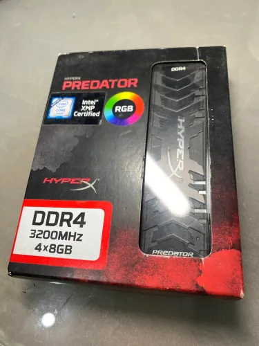 Kit memória 32GB DDR4 hyper RGB 3200mhz