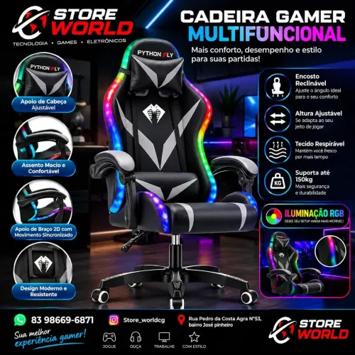 Cadeira Gamer - Produto novo. Loja Store World