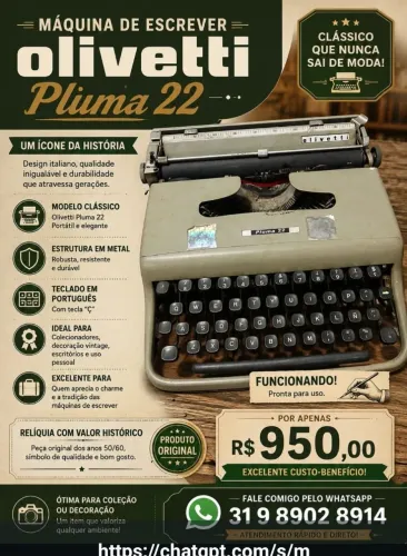 Maquina escrever portátil