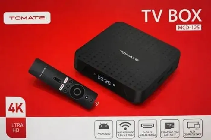 TV BOX Modelo Tomate com comando de voz - Apenas retirada