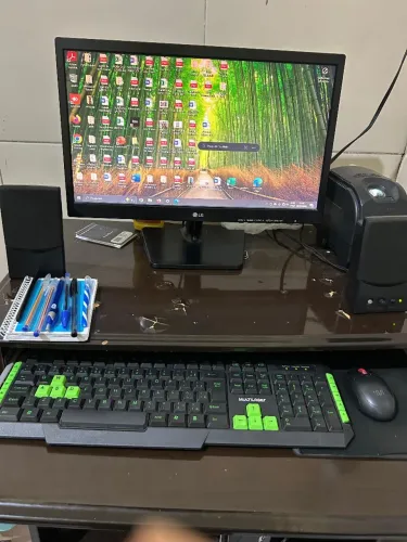 Vende-se computador completo HP + Monitor LG + acessórios - Pronto para uso