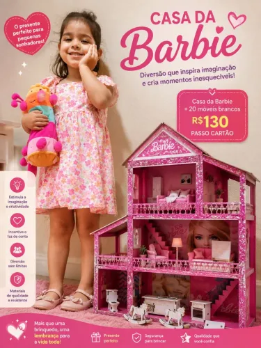 Casa da Barbie completa + 20 móveis