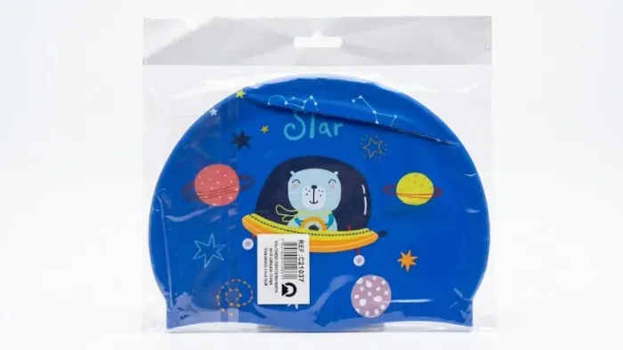 touquinha de natação criança tecido liso sport bebê ursinho space c21037