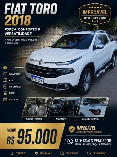 Fiat Toro Volcano 2.0 16V 4X4 TB Diesel Aut. 2018