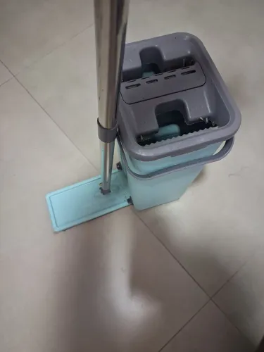 Flat Mop Esfregão 360° com Balde