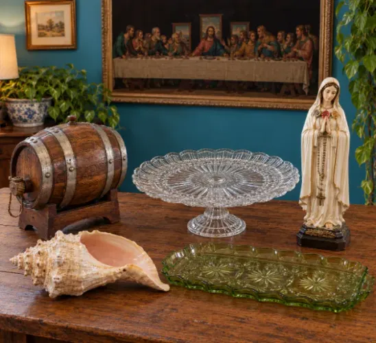 Conjunto com artigos decorativos