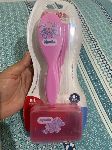 Kit de escova e pende + saboneteira 