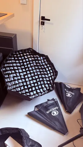 3 Softbox Greika - 1 grid colmeia