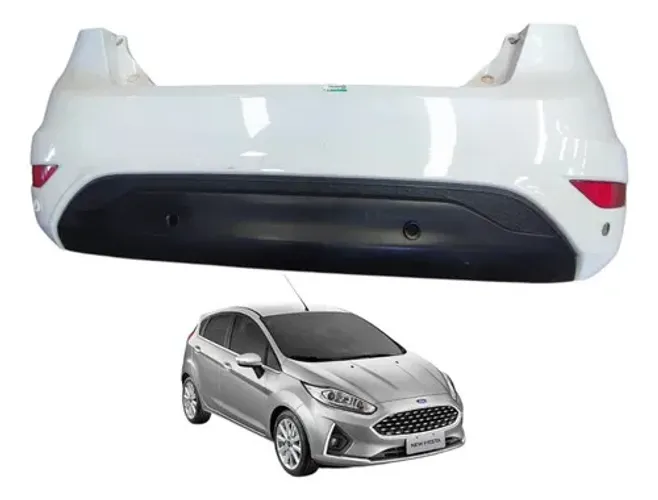 Parachoque Traseiro New Fiesta Hatch 2014 A 2018