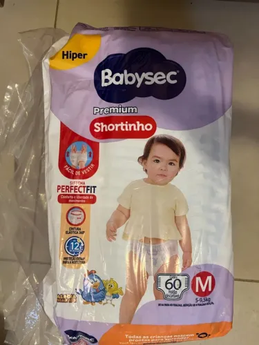 Fralda Babysec Premium Shortinho M 60 unidades - LACRADO