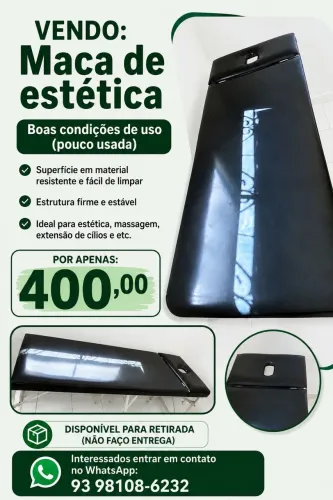 Vende -se maca de estética