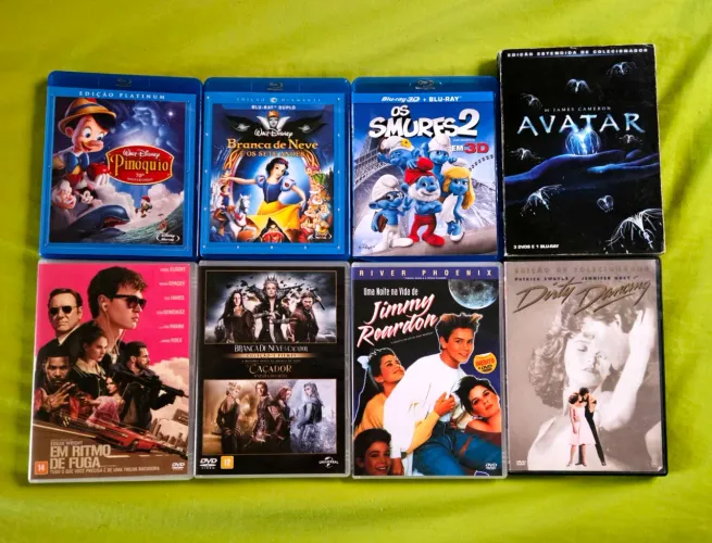 Lote Kit de Blu-ray e DVD
