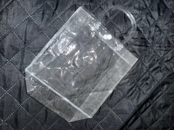 20 Sacolas Transparentes para Presente com Alça - Novas