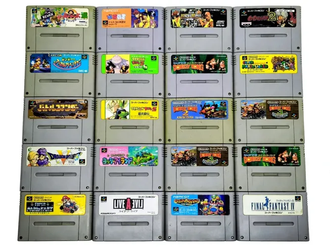 Fitas originais de Super Famicom a partir de R$30,00