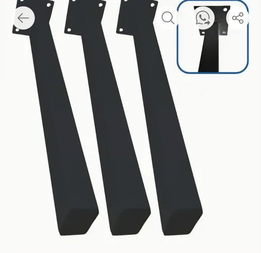 Kit com 6 mãos francesas para bancada de mármore de 60 cm.