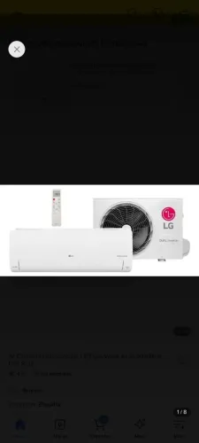 Ar Condicionado Inverter LG Dual Voice AI 12.000 Btus Frio R-32