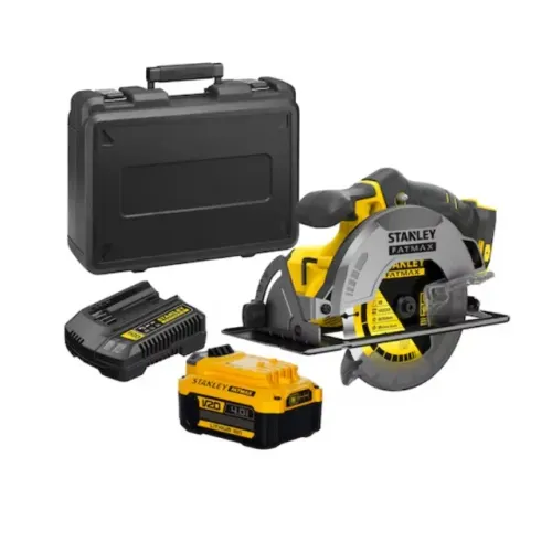 Serra Circular 7.1/4" 185mm com 1 Bateria 4Ah 20V Max* Brushless Fatmax Carregador Maleta