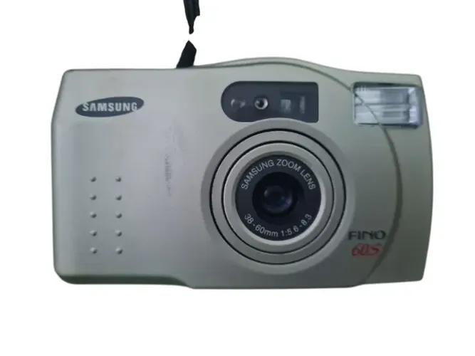 Câmera Analógica Samsung Fino 60S 35mm + Capinha | Retrô Vintage Funcionando