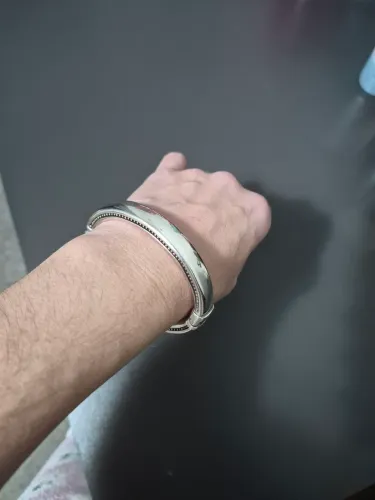 Bracelete prata 925 rigido
