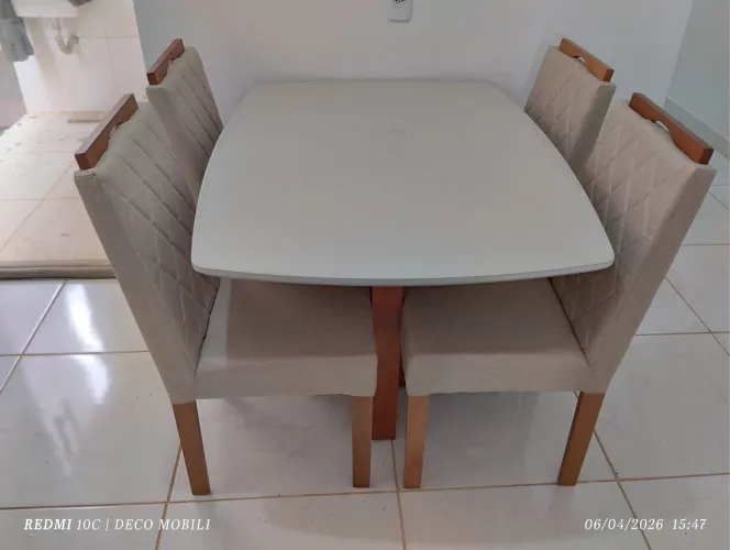 Mesa de jantar nova completa pronta entrega