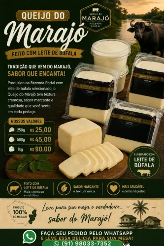 Queijo do Marajó - Delicioso queijo cremoso