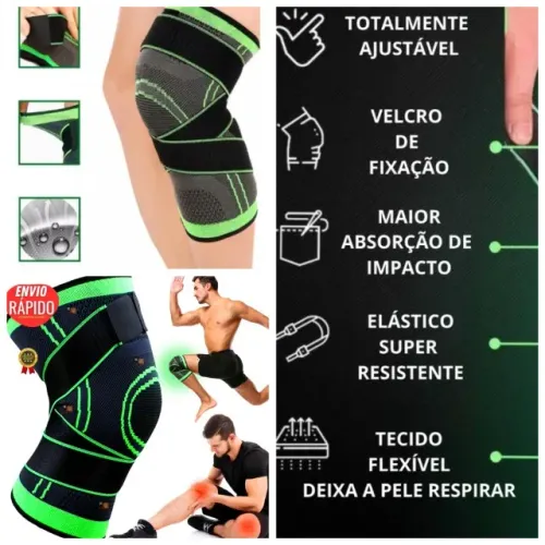 Super promoção Par de Joelheiras de compreensão articulada