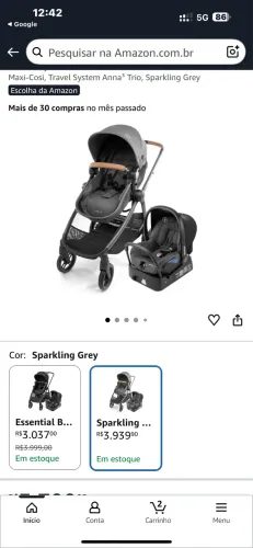 Maxi Cosi Carrinho e Bebê Conforto Importado