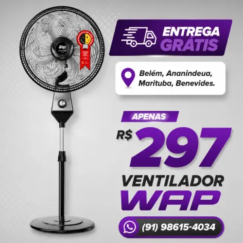 ENTREGA GRÁTIS - Ventilador de Coluna