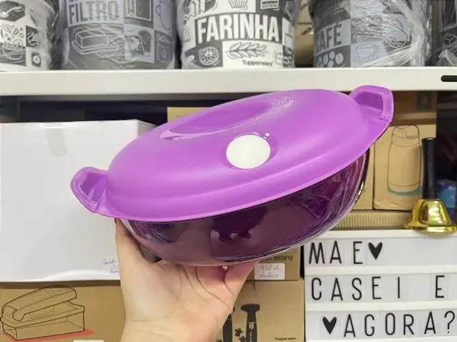 Tigela Travessa Tupperware em Policarbonato Cristal Pop 2L