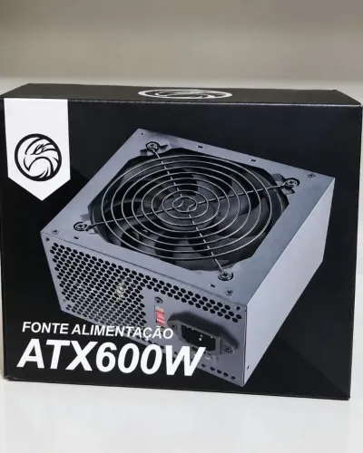 Fonte de alimentação ATX 600w Nova