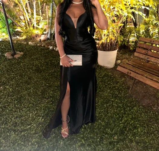 Vestido de Festa Preto TAM. P - Usado 1 vez