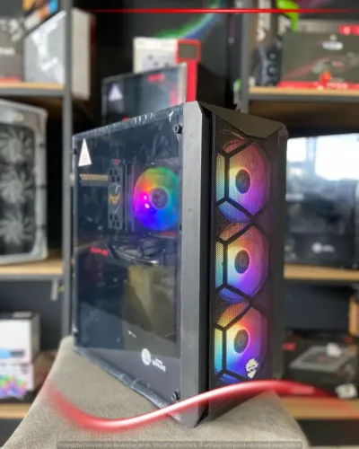 Setup Gamer Ryzen 5 3500X, 16GB RAM, NVMe 256GB, RX 5600 XT, Gabinete, Fonte 550W