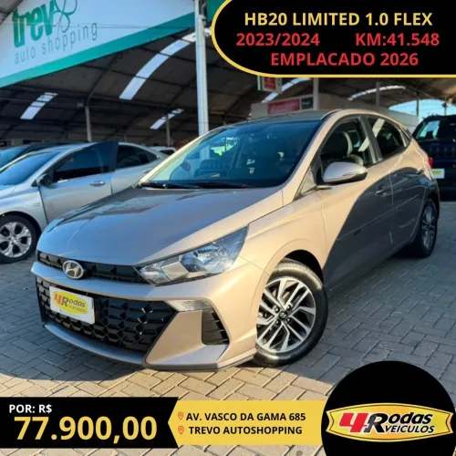 Hyundai HB20 Limited 1.0 Flex 12V Mec. 2024