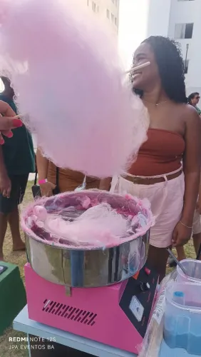 Barraca de algodão doce palito sem ponta + pipoca ?