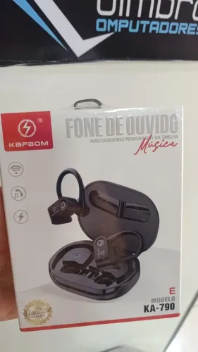 Fone de Ouvido Bluetooth Esportivo Potente TWS Sem Fio Kabom Ka790 Loja Coimbra Entregamos
