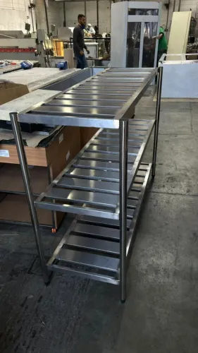 Estante Inox 1,80m Armazenagem Reforçada Comercial