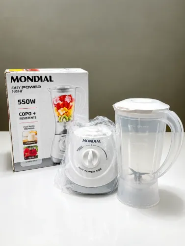 Liquidificador Mondial  550W Branco - Frete Grátis! (NOVO)