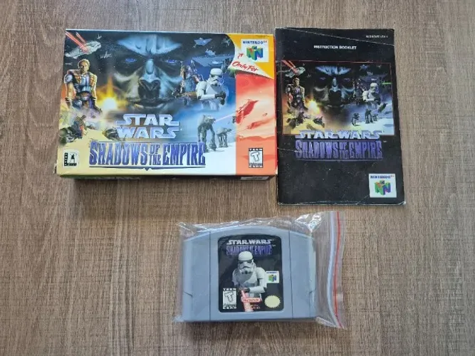 Fita de N64 Star Wars Shadow of The Empire + Caixa e Manual