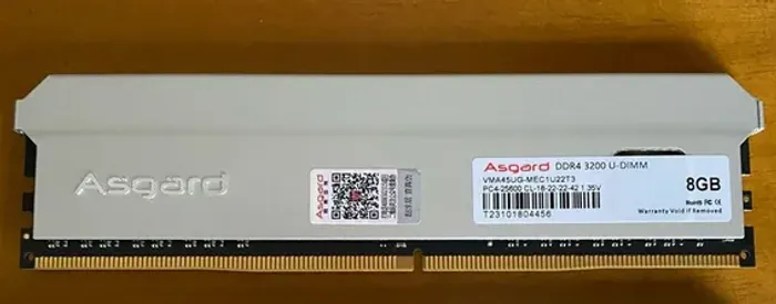 UMemória RAM asgard DDR4 8GB 3200MHz