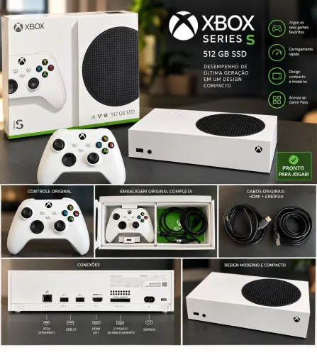 Xbox Series S 512GB - completo e muito conservado!