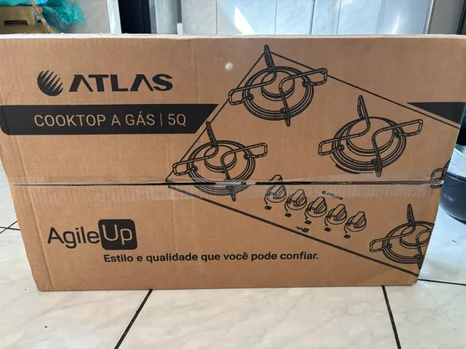COKTOP 5 BOCAS A GÁS ATLAS (LACRADO NA CAIXA)