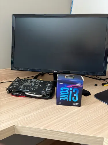 Pacote Monitor LG 23' +placa de vídeo GTX 1050 TI 4G + processador Intel core i3 9100f