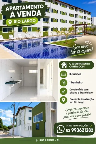 REPASSE DE CHAVE APARTAMENTO TÉRREO, RESIDENCIAL SAFIRA RIO LARGO-AL