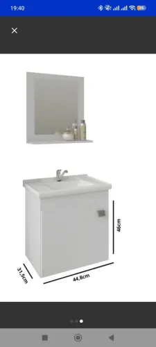 Gabinete em MDF para Banheiro.