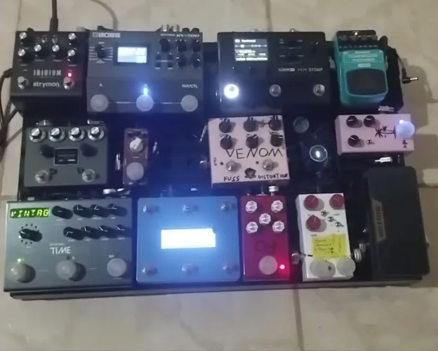 Pedal hx stomp + controlador midi chocolate
