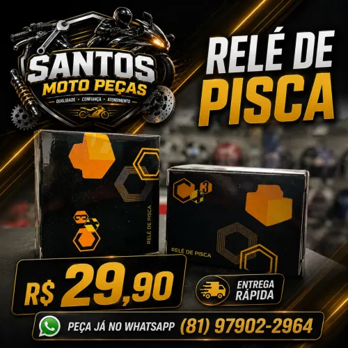 Relé de Pisca para Moto Compatível com LED