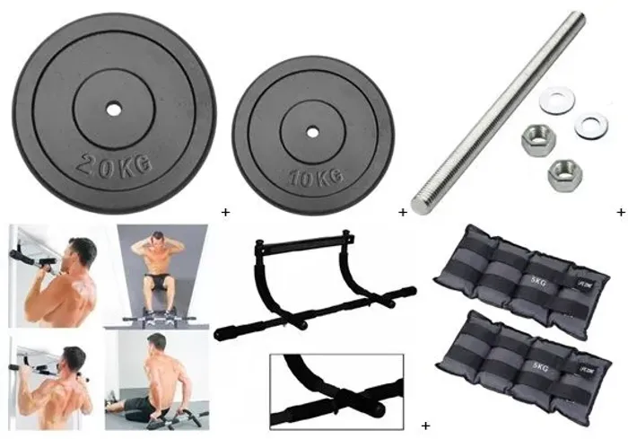 Kit musculação.