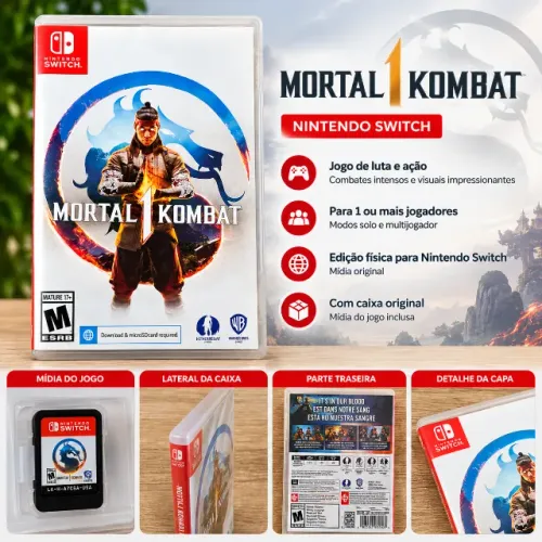 Jogo Mortal Kombat 1 - Nintendo Switch
